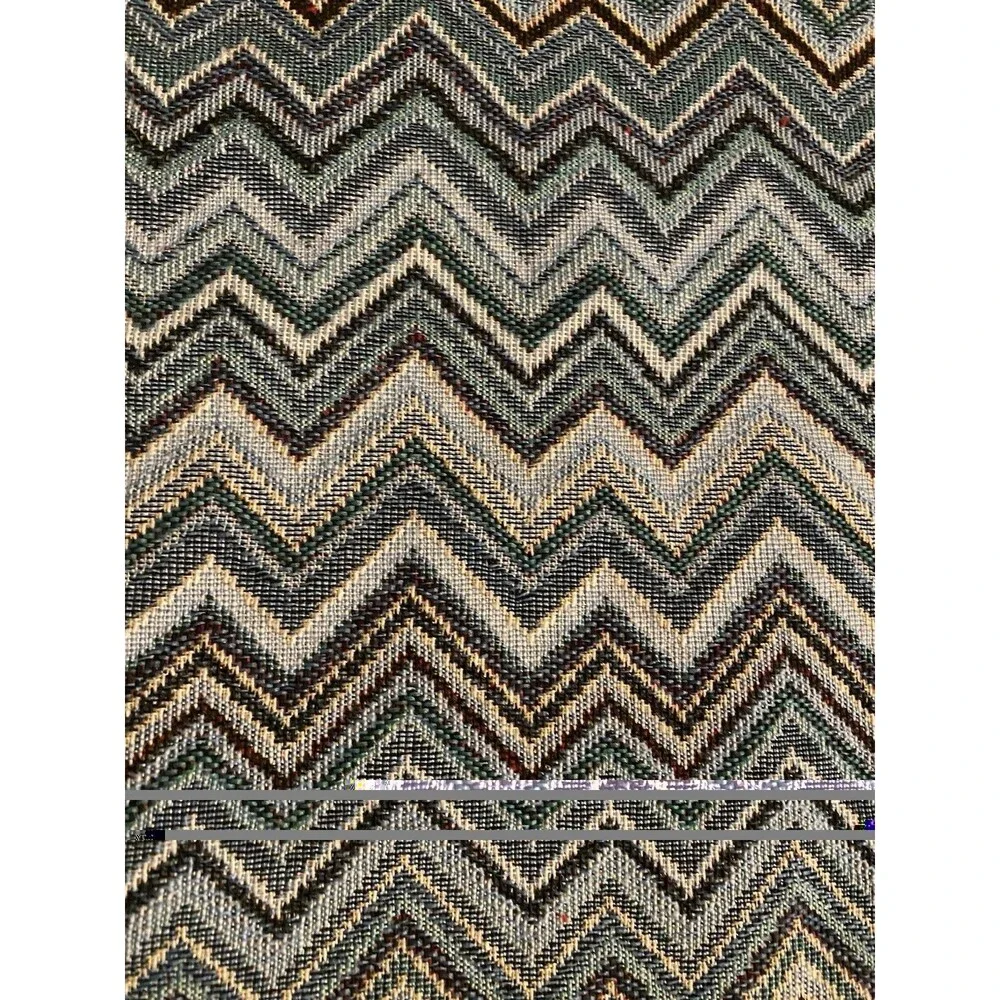 Bohemian Striped Blue Zig Zag Pillow Sham Pillow Cover Colorful Boho Velvet